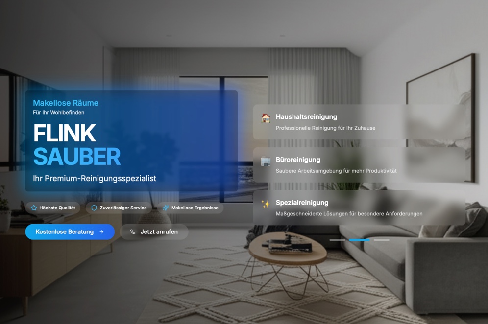 Flinck Sauber Website Liechtenstein